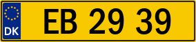 Trailer License Plate